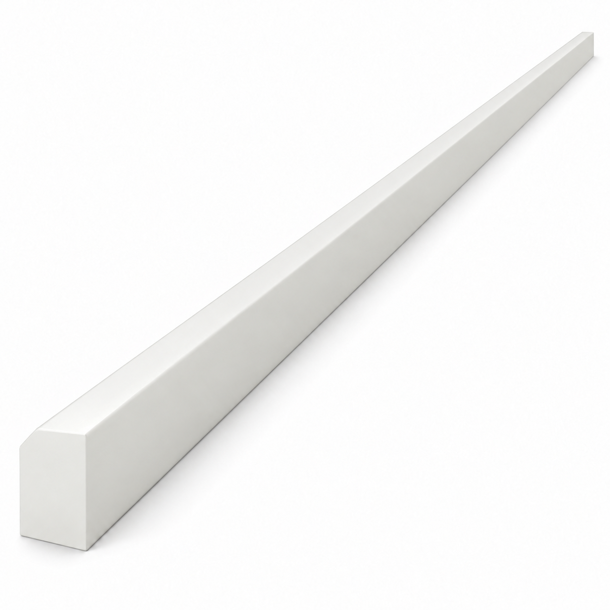 MDI Inset Countertop Edge Molding in Origami White; complete actual item