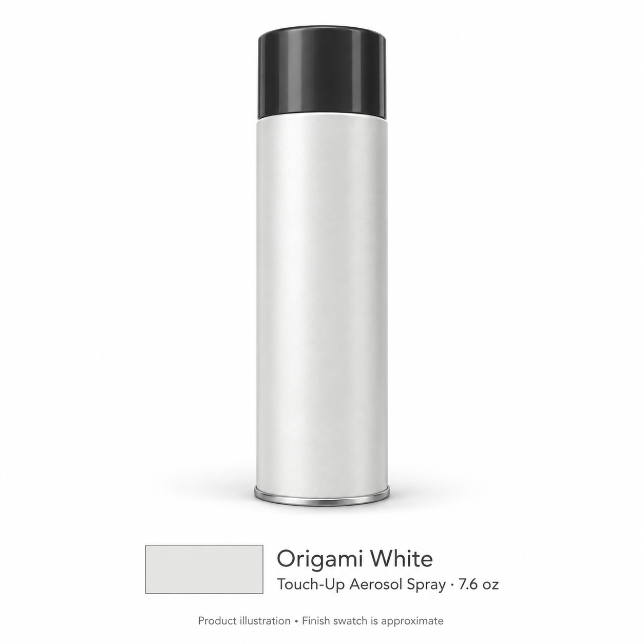 Signature Shaker Touch-Up Aerosol Spray for Origami White; neutral product illustration with approximate finish swatch