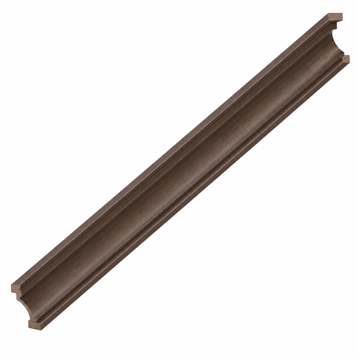 MDI Inset Square Cove Molding in Truffle Brown; complete actual item