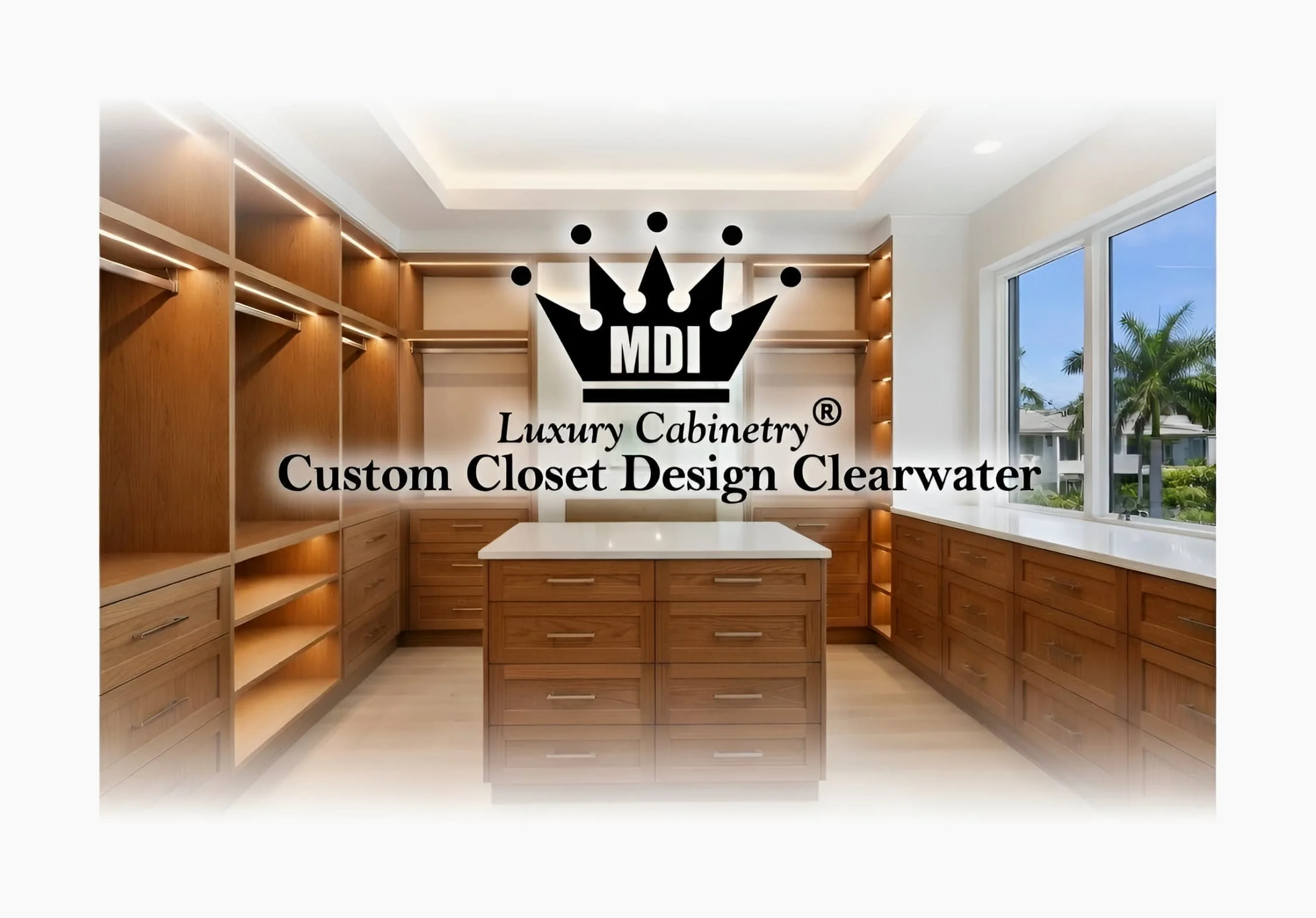 MDI Luxury Cabinetry - Custom Closet Design Clearwater