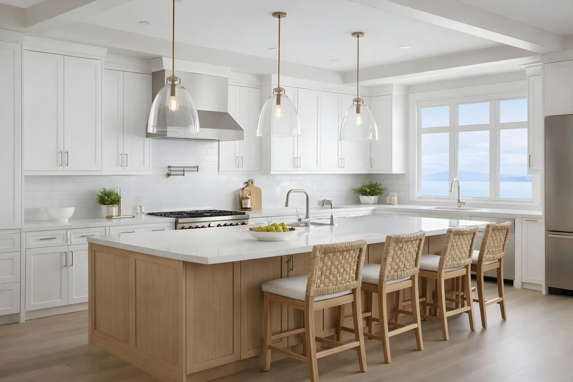 Luxury kitchen cabinets with premium wood construction and modern shaker design by MDI Luxury Cabinetry