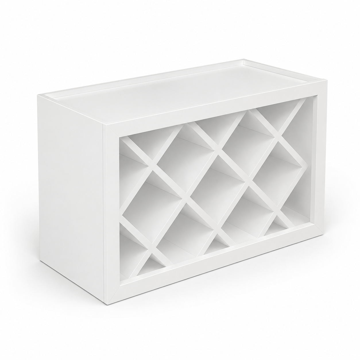 Wall Wine Rack With Lattice Panels