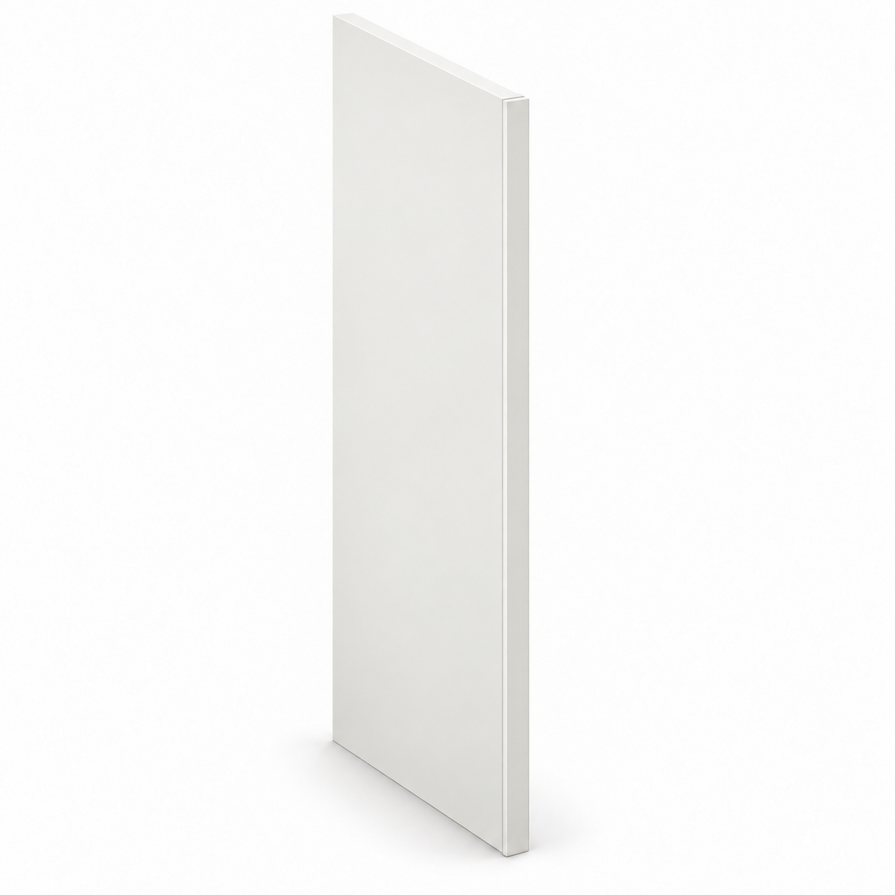 MDI Inset Refrigerator End Panel with Return in Origami White; complete actual item