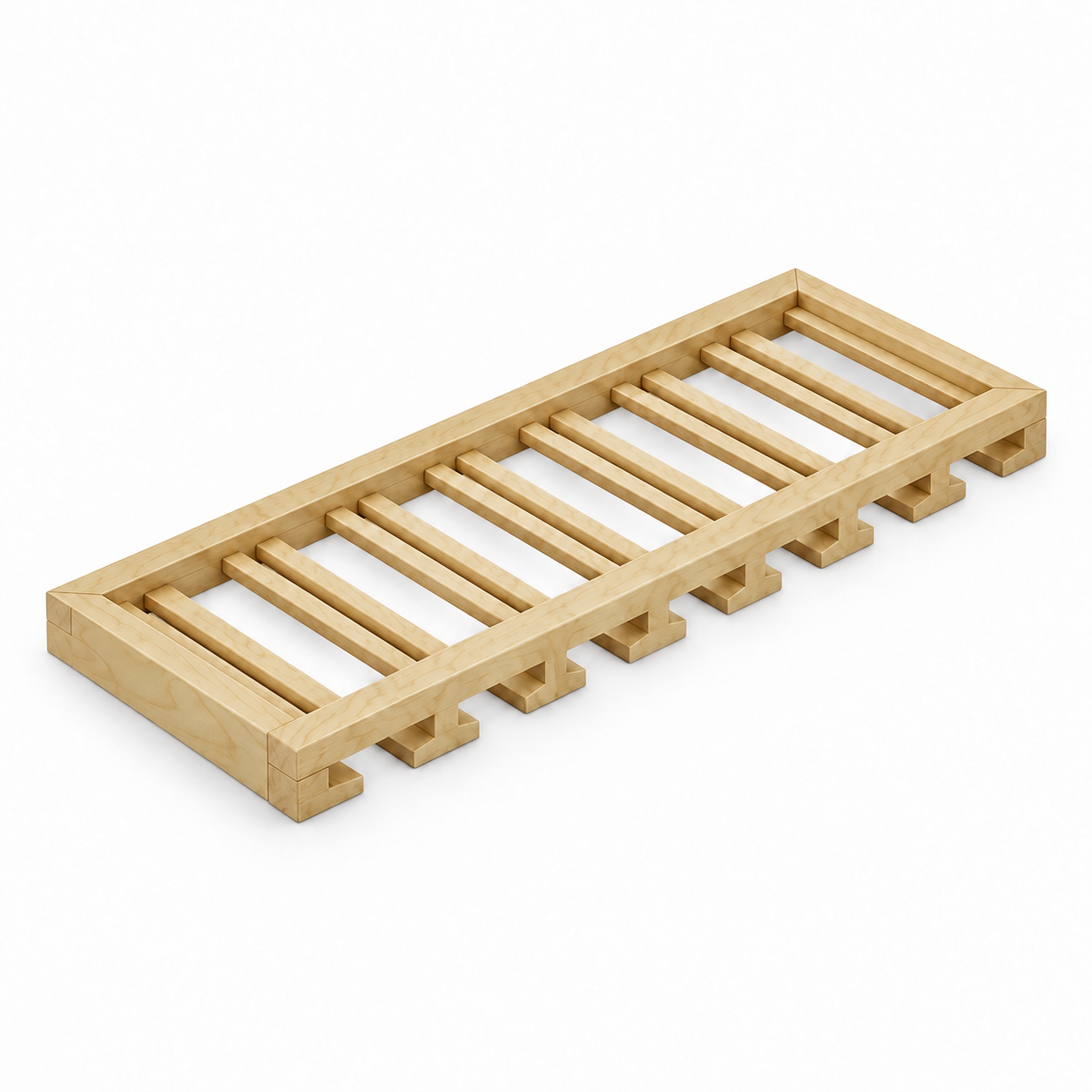 Signature Shaker Stemware Hangers — Natural Wood; complete representative configuration