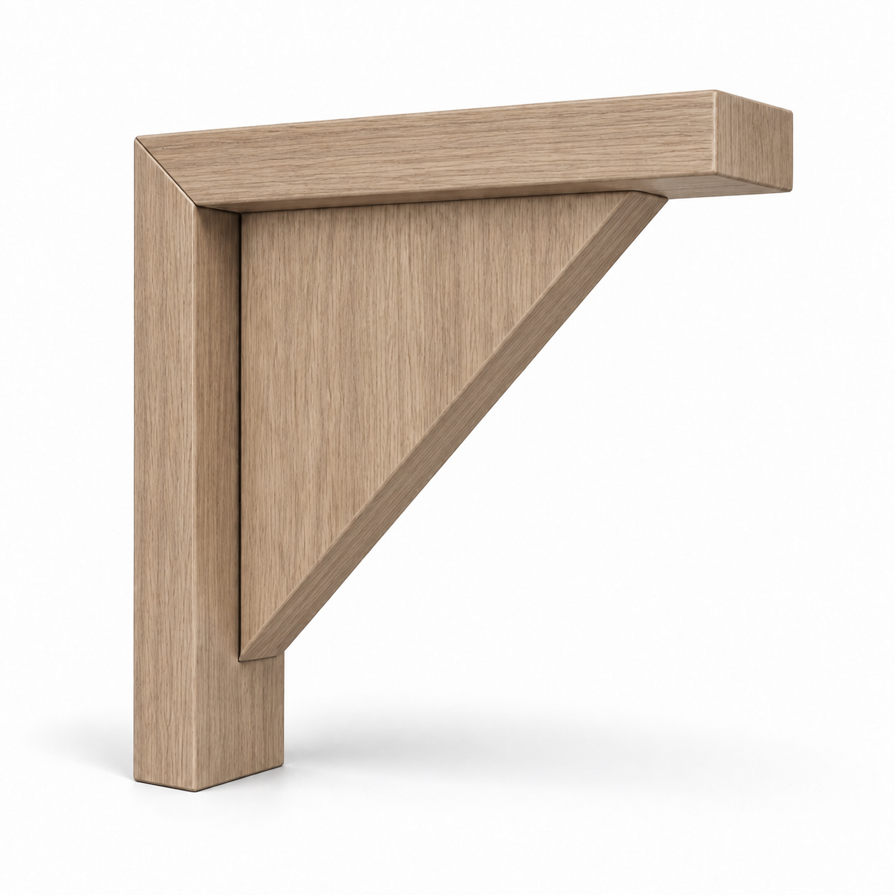 Signature Shaker Small Decorative Corbel in Cotton Oak — representative configuration