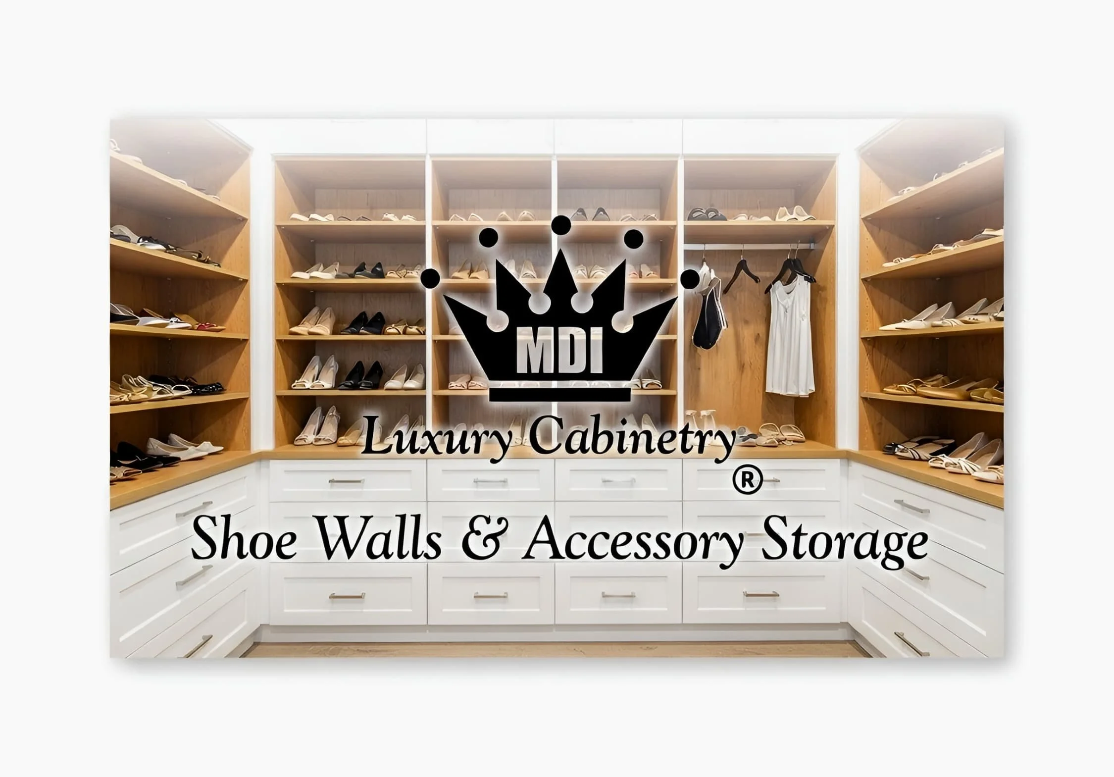 MDI Luxury Cabinetry - Shoe Walls & Accessory Storage