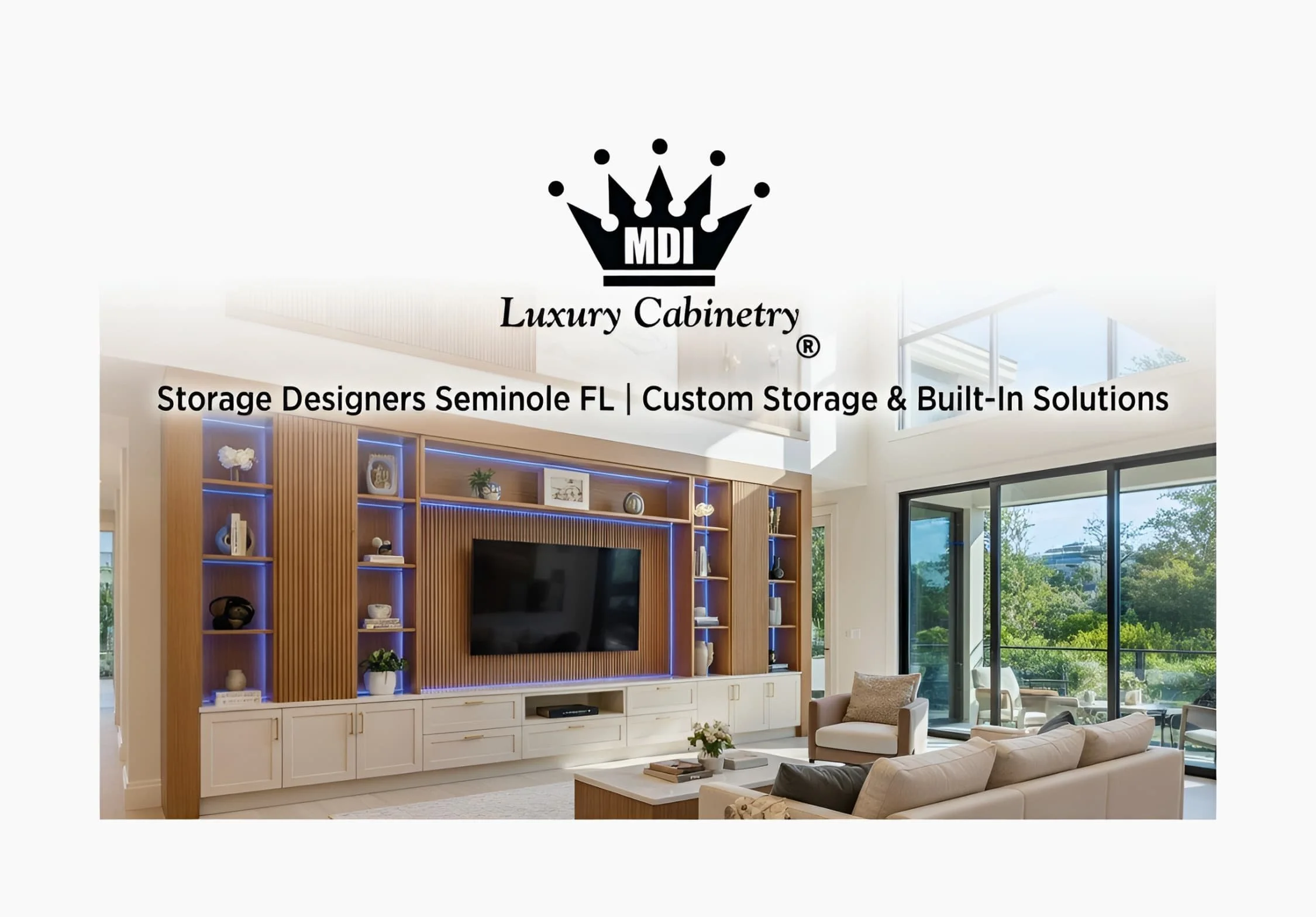 MDI Luxury Cabinetry - Storage Designers Seminole FL | Custom Storage & Built-In Solutions