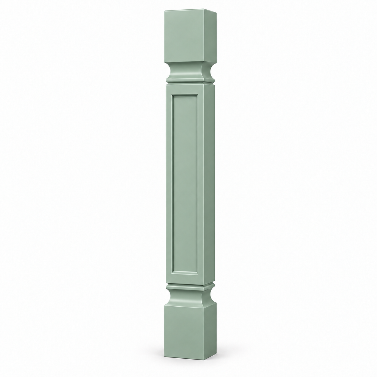 Signature Shaker Square Decorative Legs in Jade Green — representative configuration
