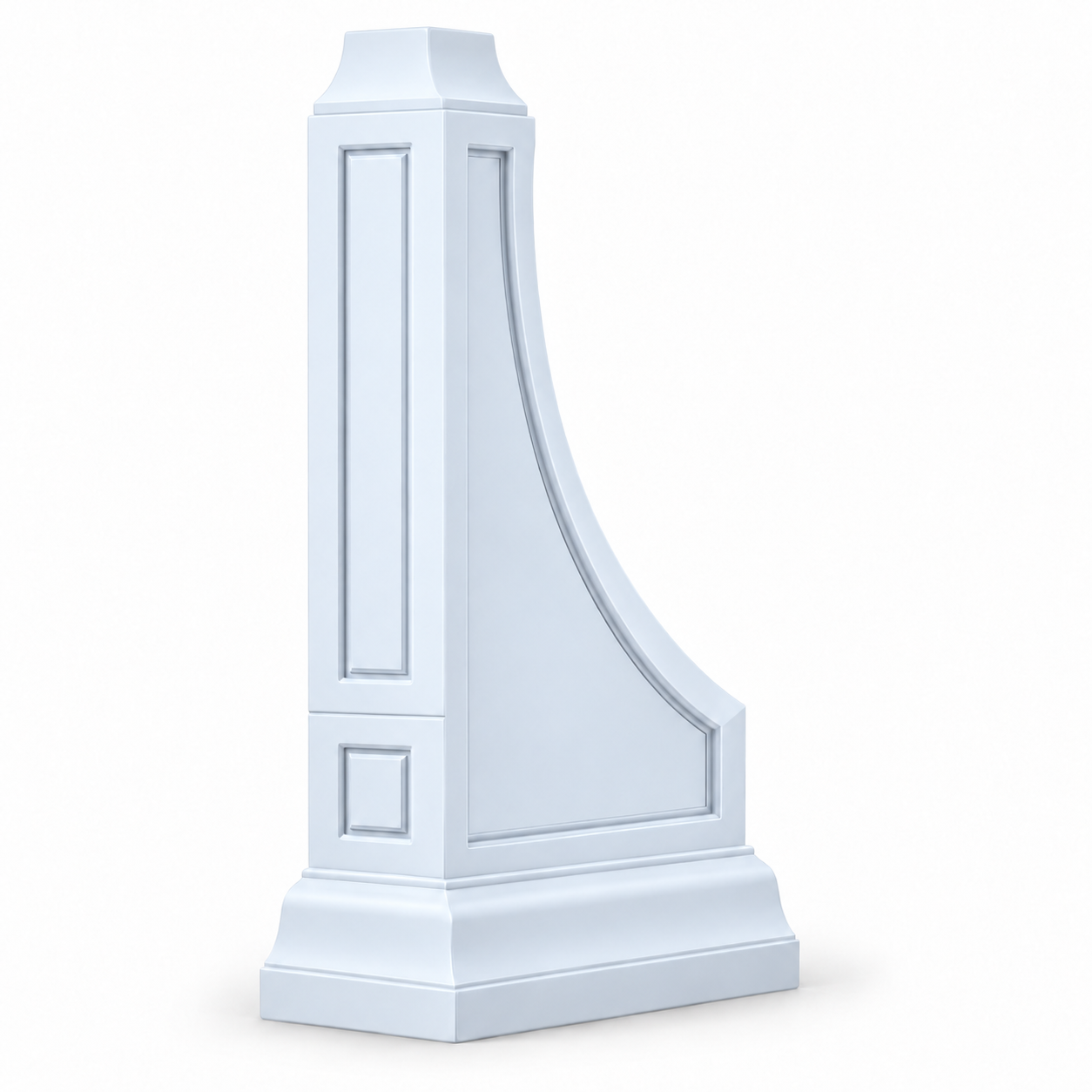 Signature Shaker Decorative Modern Corbel in White — representative configuration