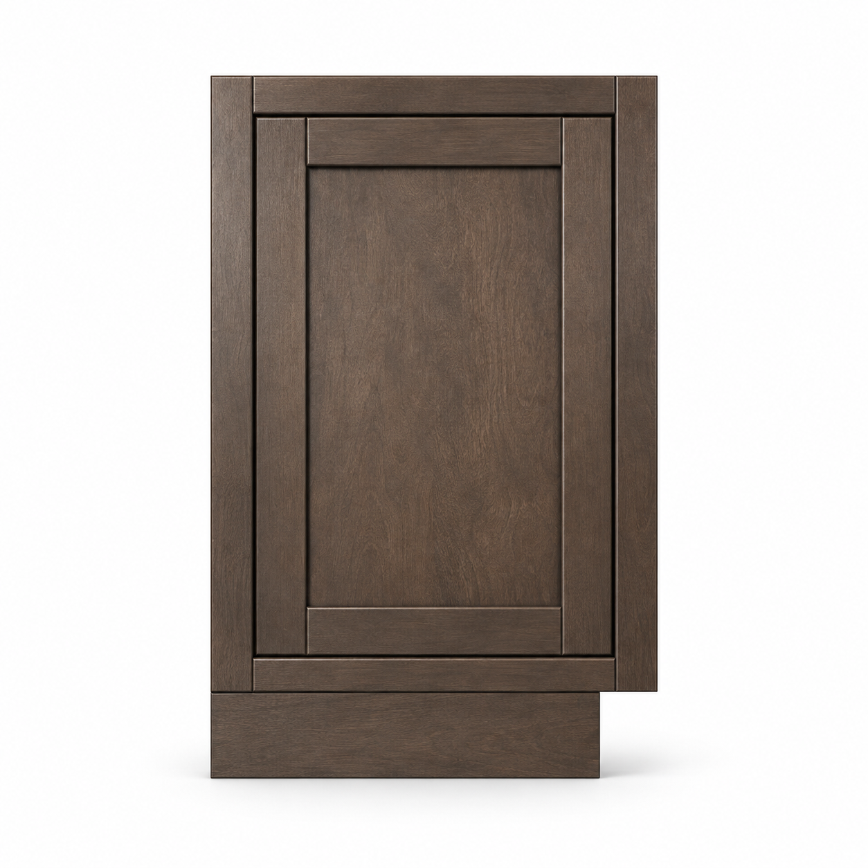 MDI Inset Base Decorative Door Panel in Truffle Brown; complete actual item