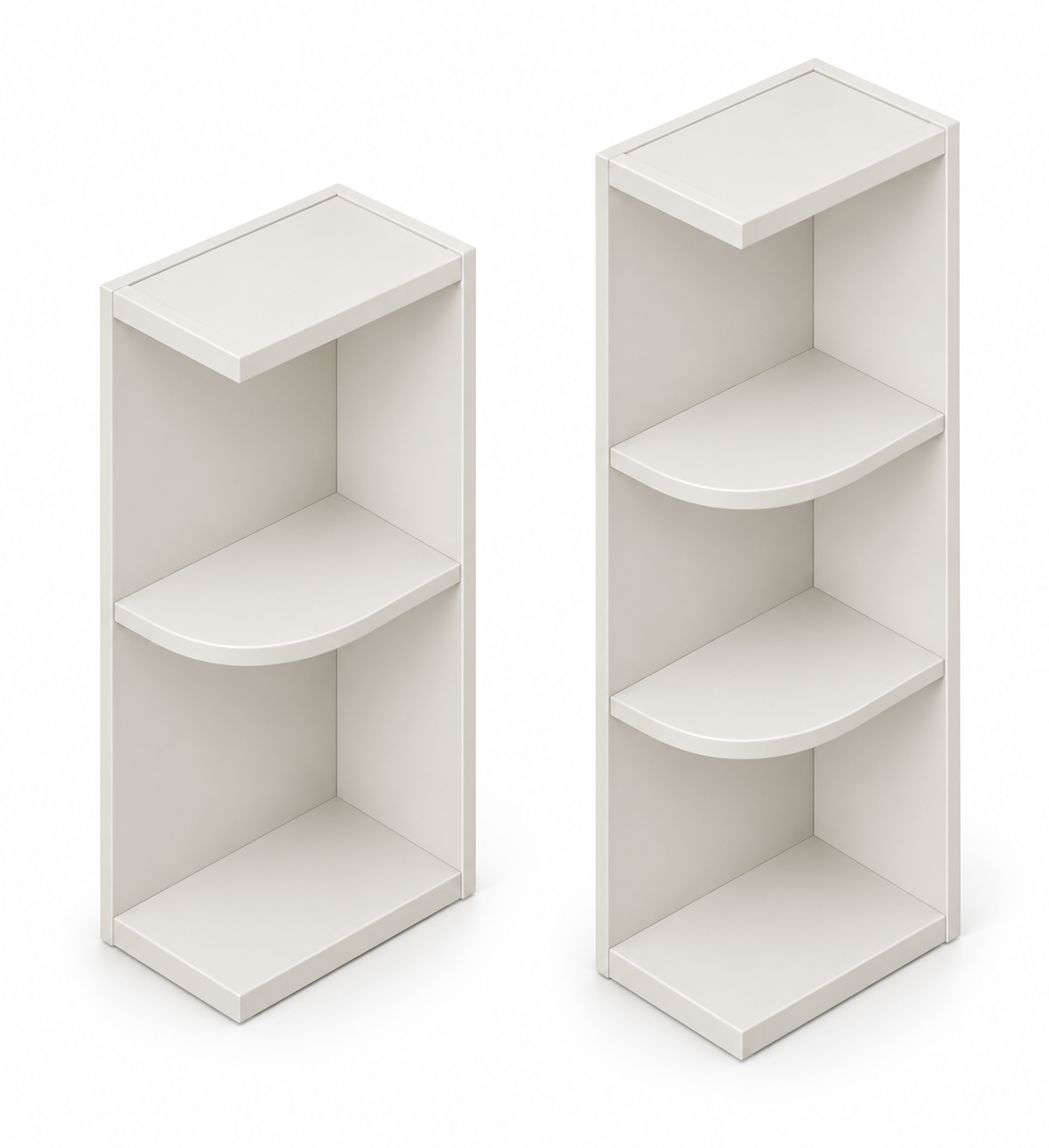 Slim Shaker 9-Inch Wall End Open Shelf Cabinet
