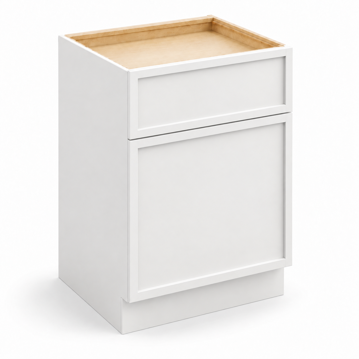 Slim Shaker Two Drawer File Base Cabinet