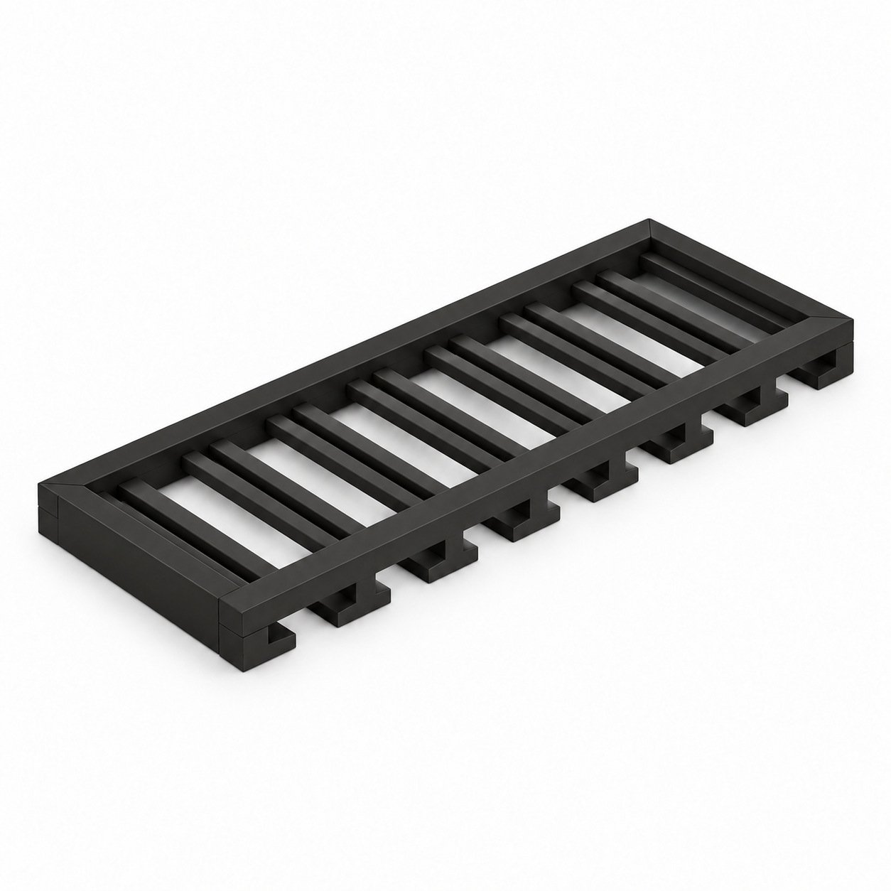 Signature Shaker Stemware Hangers — Charcoal Black; complete representative configuration