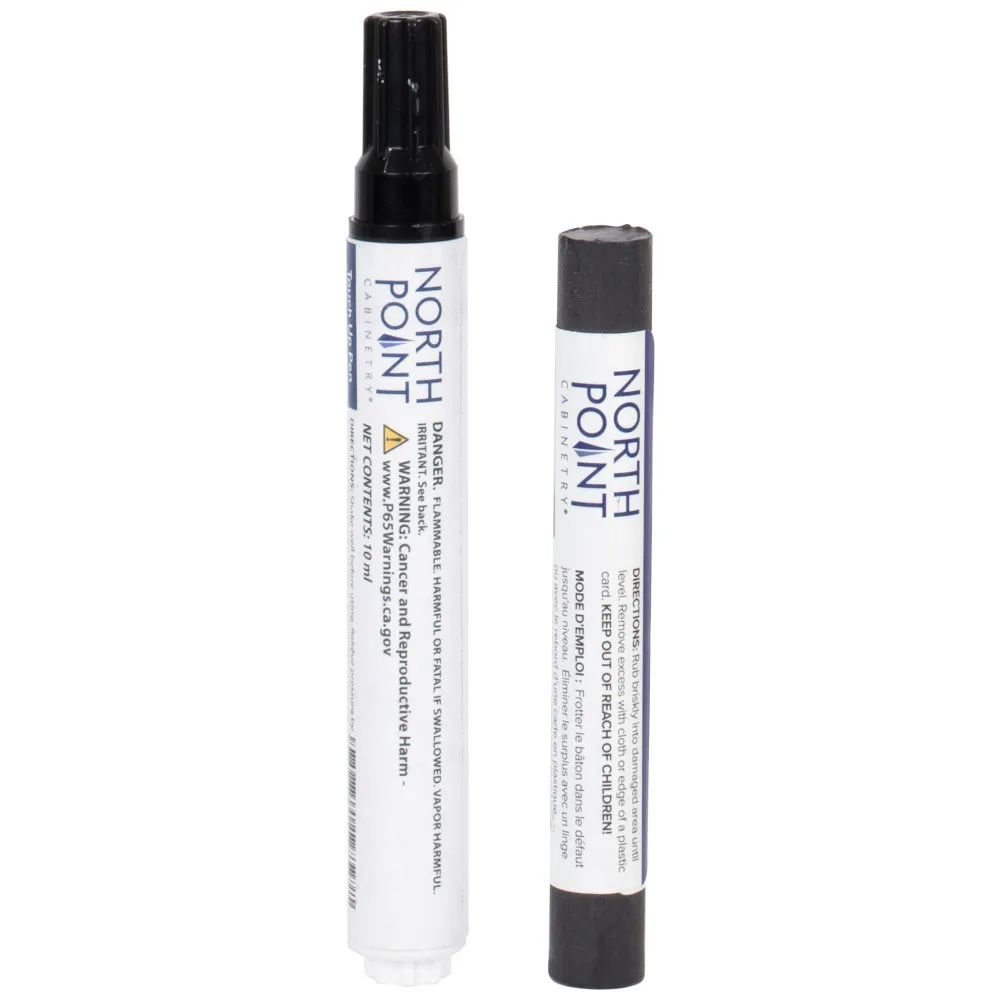 Maui Slate Stain touch-up kit with matching pen and dark putty stick