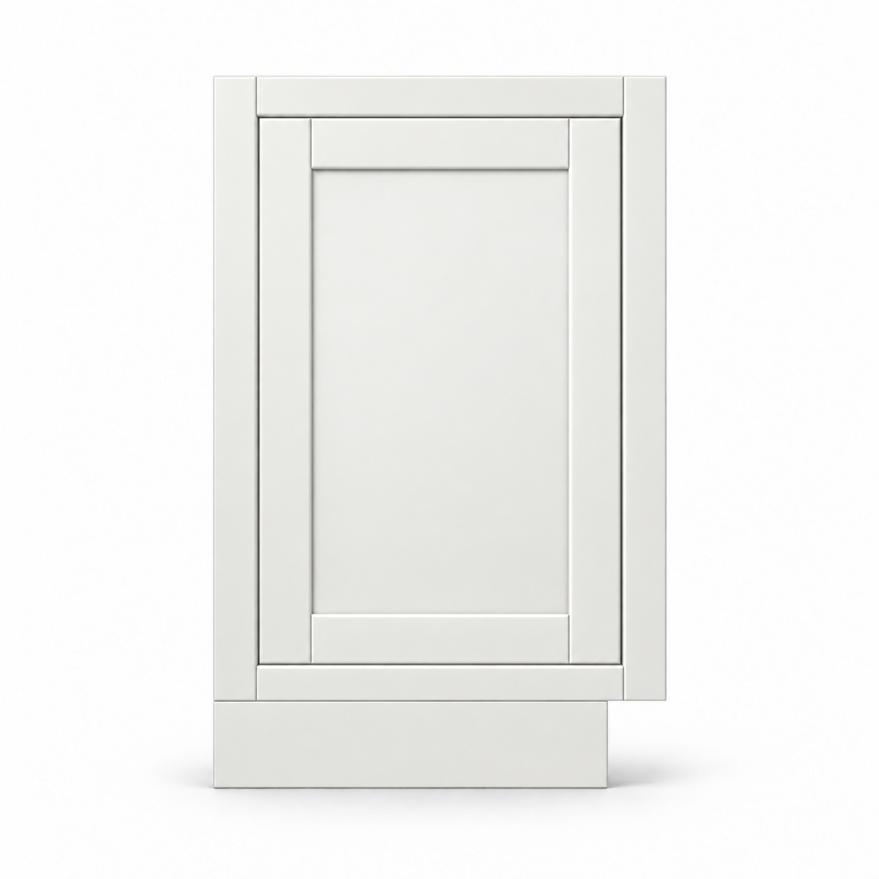 MDI Inset Base Decorative Door Panel in Origami White; complete actual item