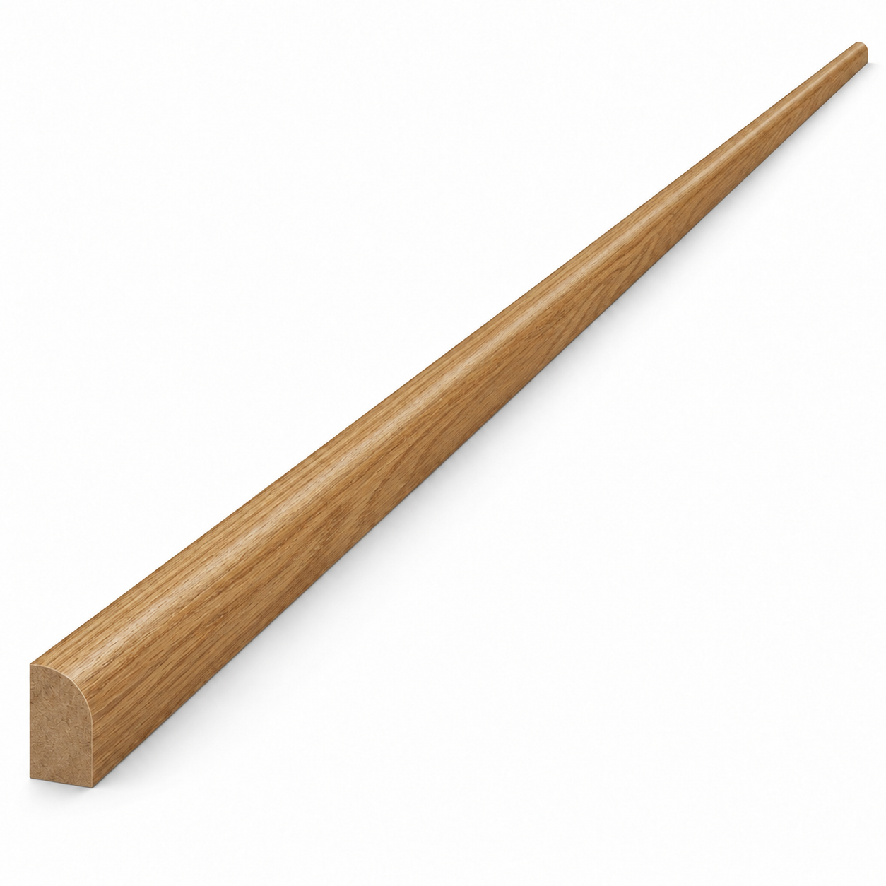 MDI Inset Quarter Round Molding in Hazelnut Oak; complete actual item