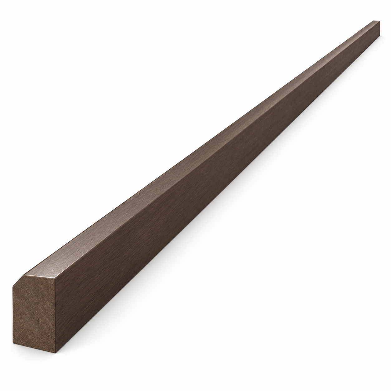 MDI Inset Countertop Edge Molding in Truffle Brown; complete actual item