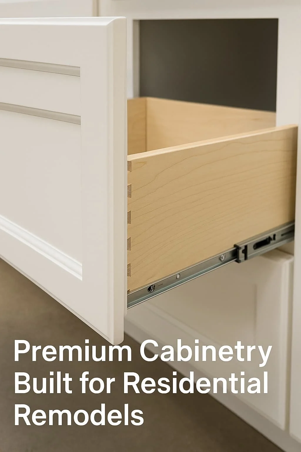 Premium cabinetry construction for residential remodeling projects
