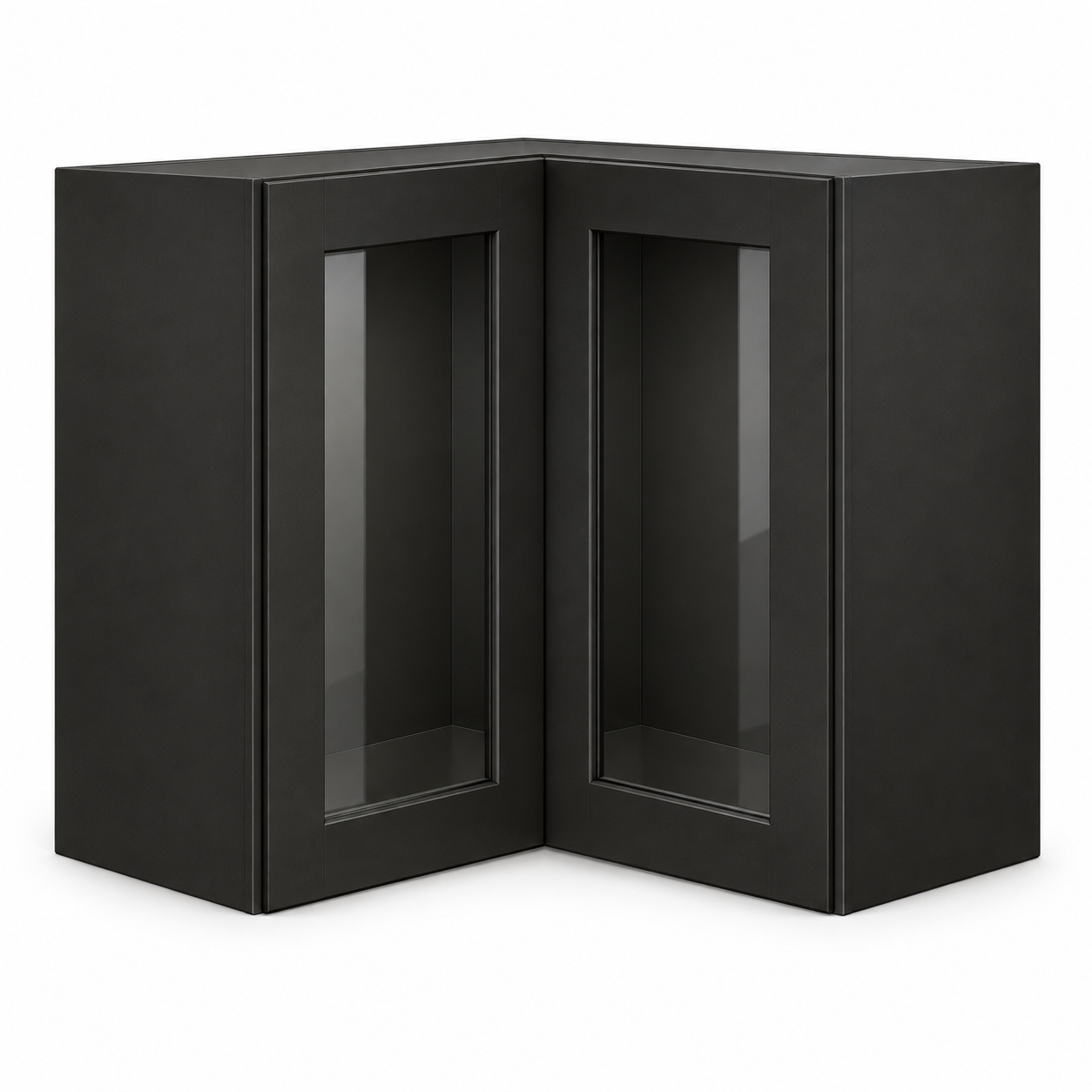 Signature Shaker 12-Inch-Tall Easy-Reach Glass Door Wall Cabinet