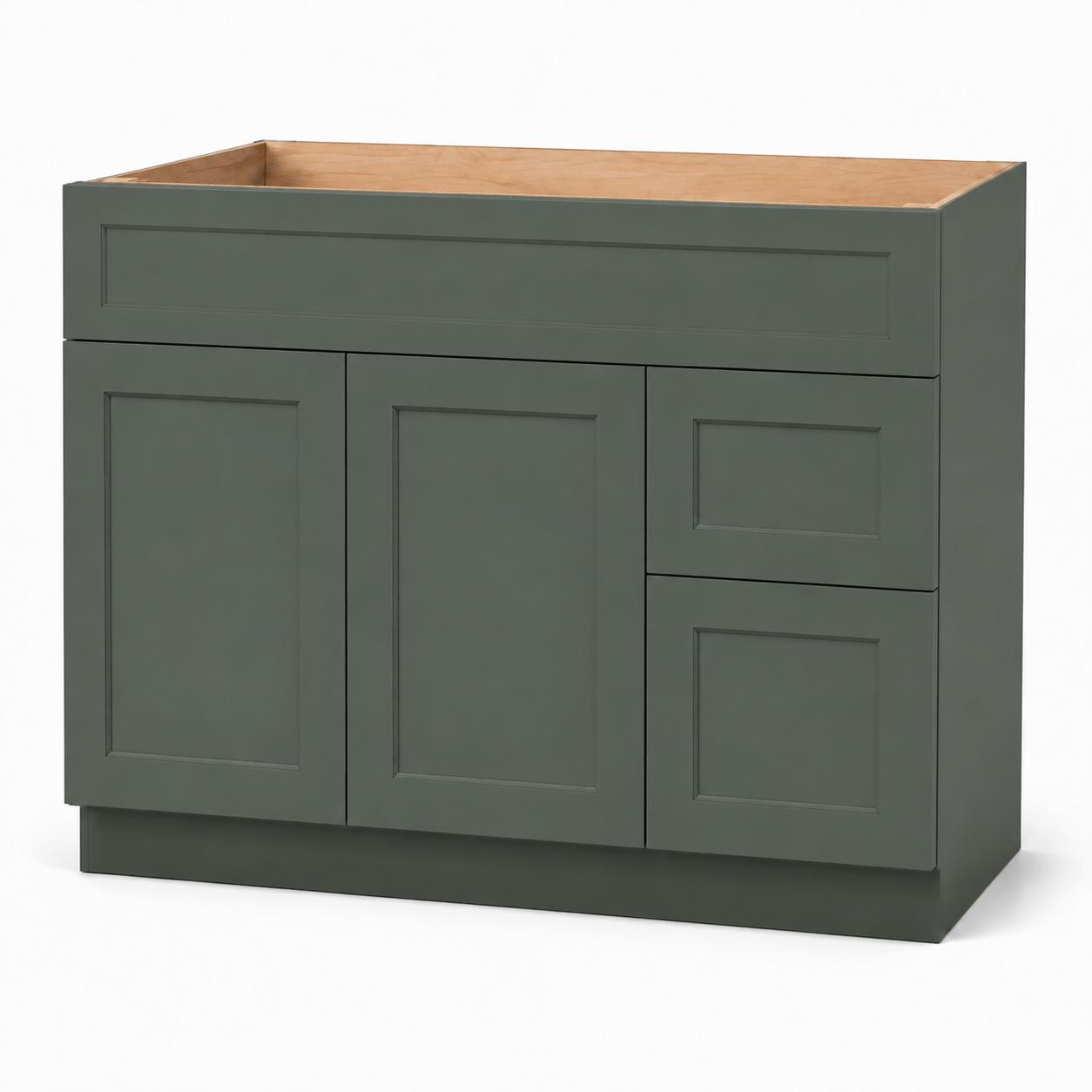 Vanity Sink Base Cabinet 34 1/2"H × 21"D (Drawers on the Right)