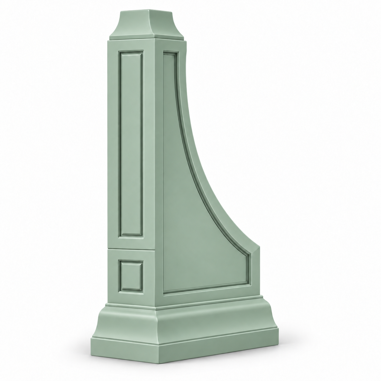 Signature Shaker Decorative Modern Corbel in Jade Green — representative configuration