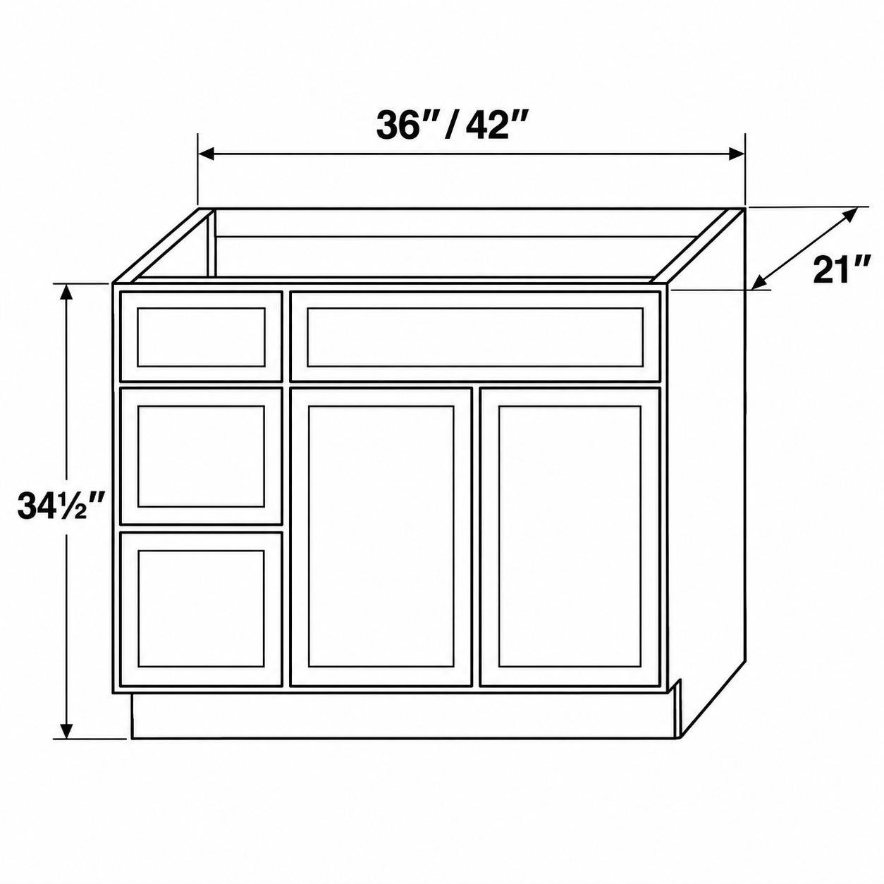 Vanity Three Left Drawers - 2D Dimensions.png
