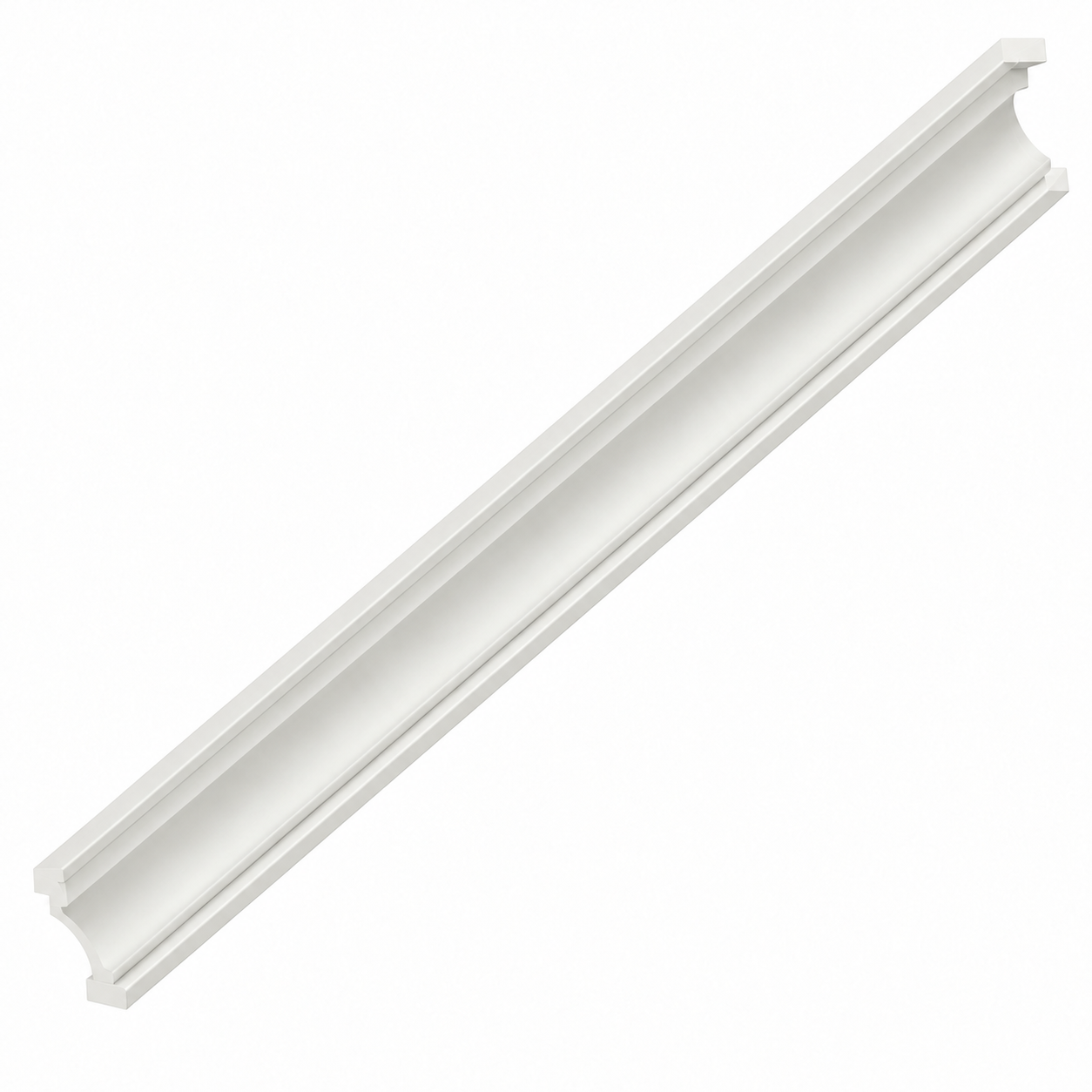 MDI Inset Square Cove Molding in Origami White; complete actual item