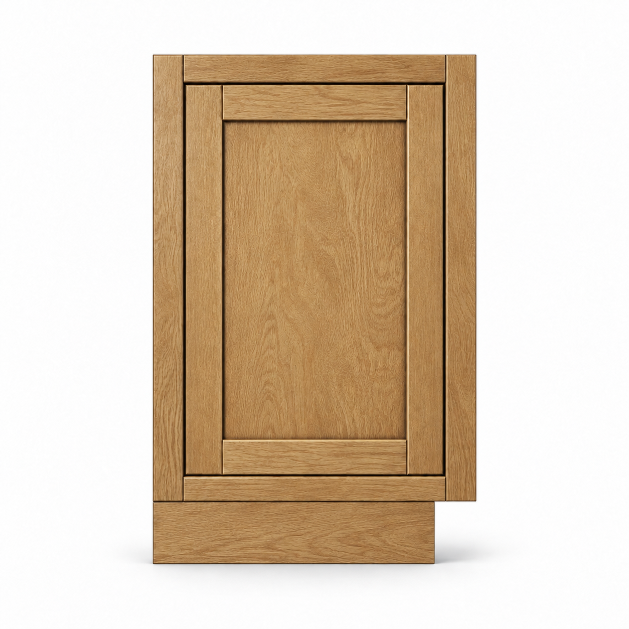 MDI Inset Base Decorative Door Panel in Hazelnut Oak; complete actual item