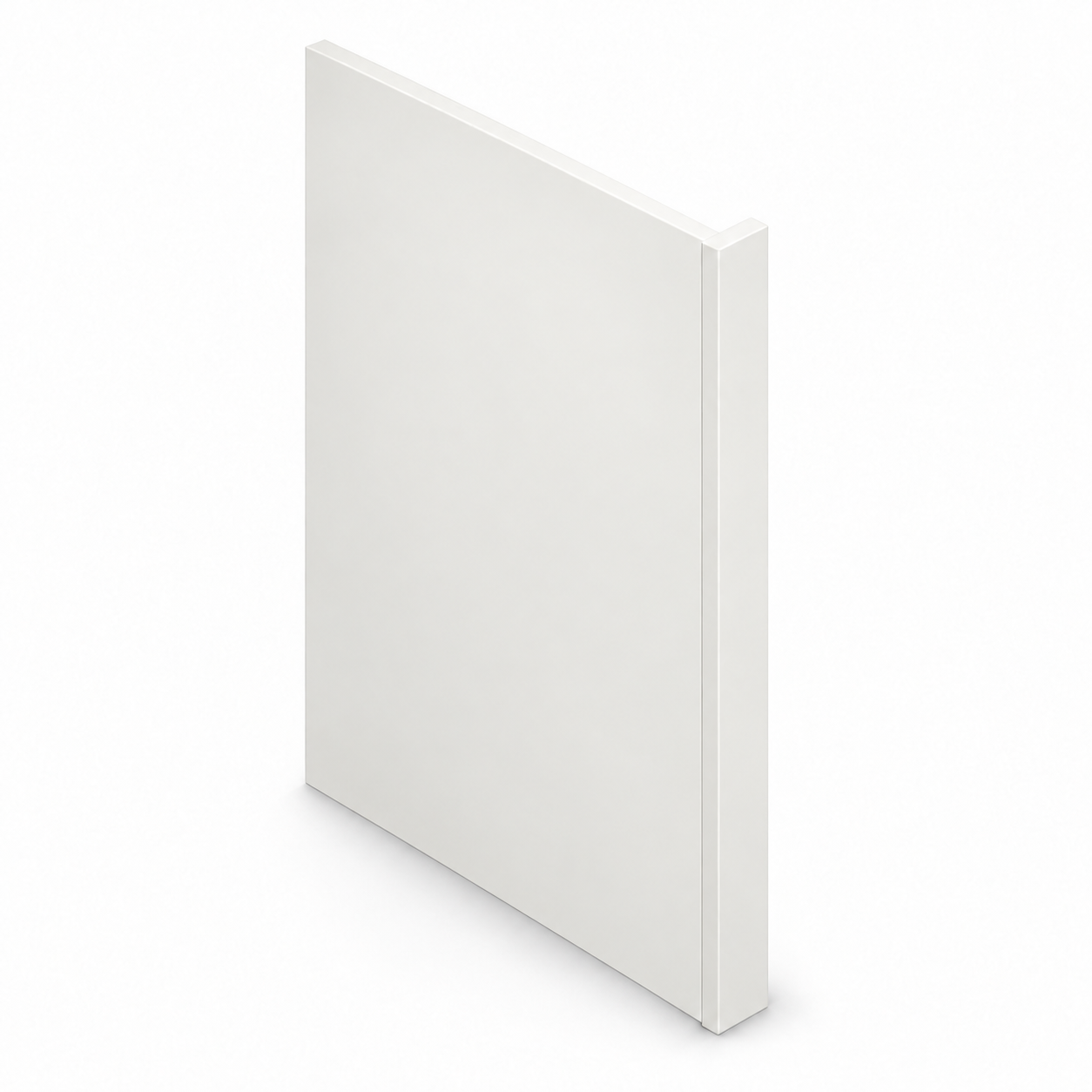 MDI Inset Dishwasher End Panel with 3 Inch Return in Origami White; complete actual item