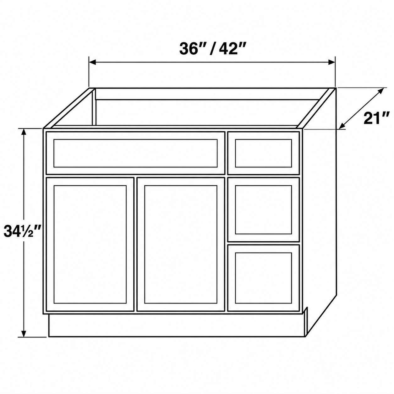 Vanity Three Right Drawers - 2D Dimensions.png