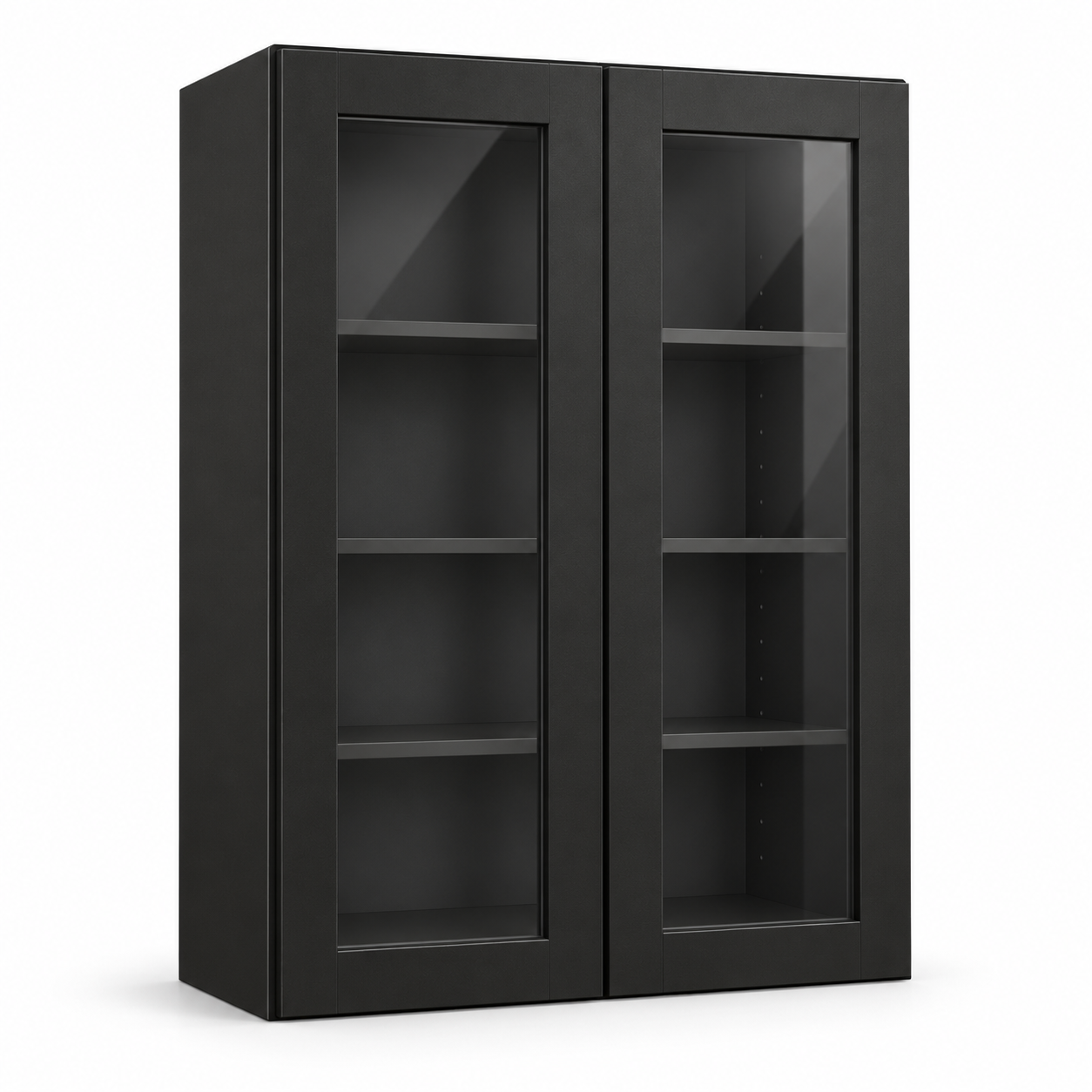 Signature Shaker 42-Inch-Tall Double Glass Door Wall Cabinet