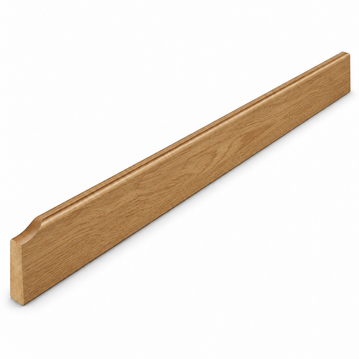 MDI Inset Furniture Base Molding in Hazelnut Oak; complete actual item