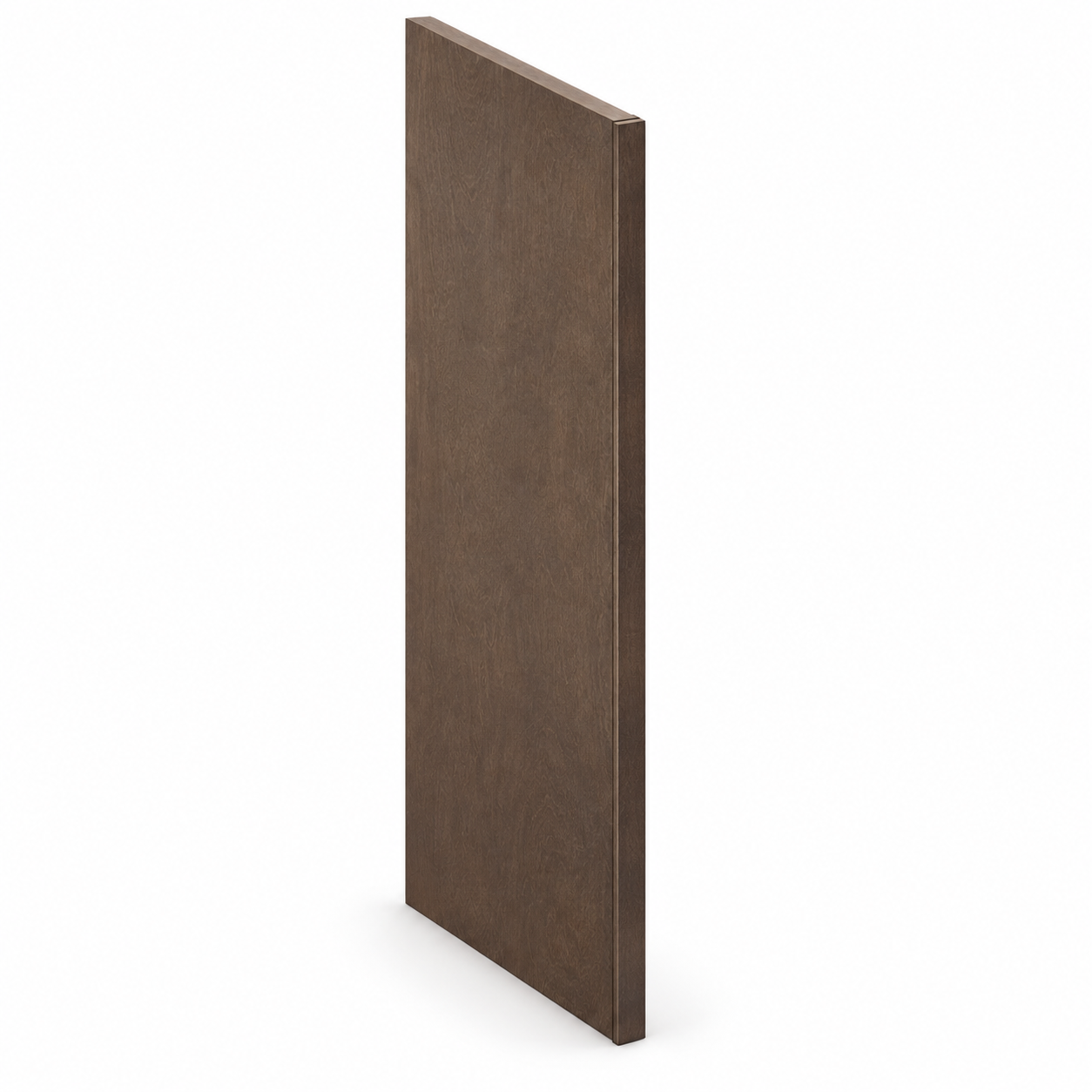 MDI Inset Refrigerator End Panel with Return in Truffle Brown; complete actual item