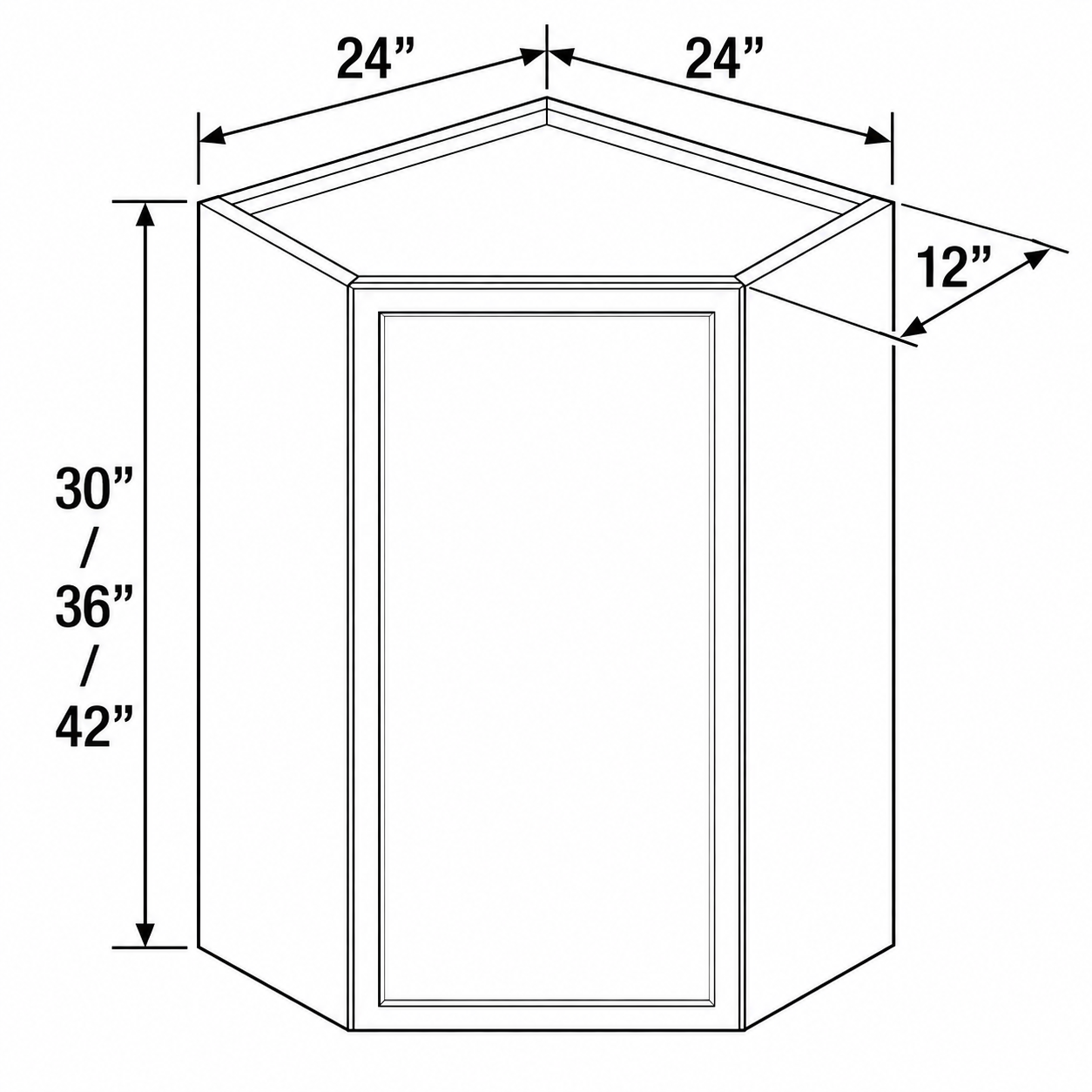 Slim Shaker Diagonal Corner Wall Cabinet - Dimensions.png