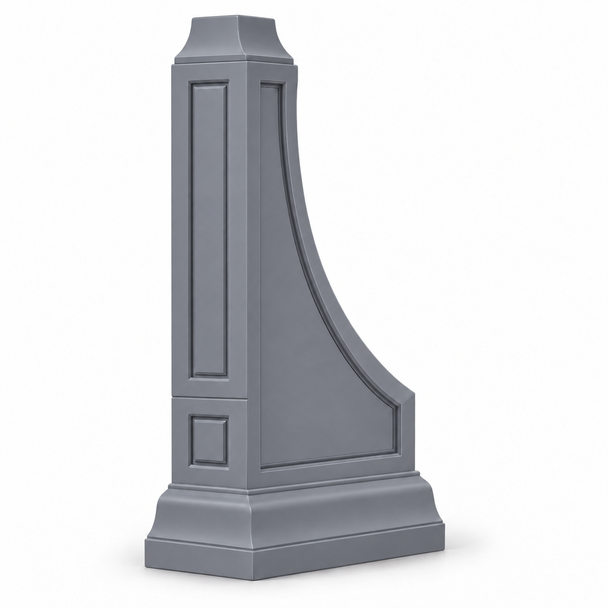 Signature Shaker Decorative Modern Corbel in Pebble Gray — representative configuration