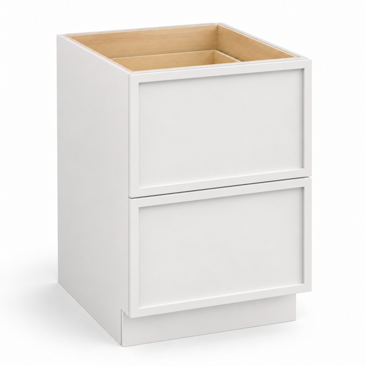 Slim Shaker Two Drawer Base Cabinet