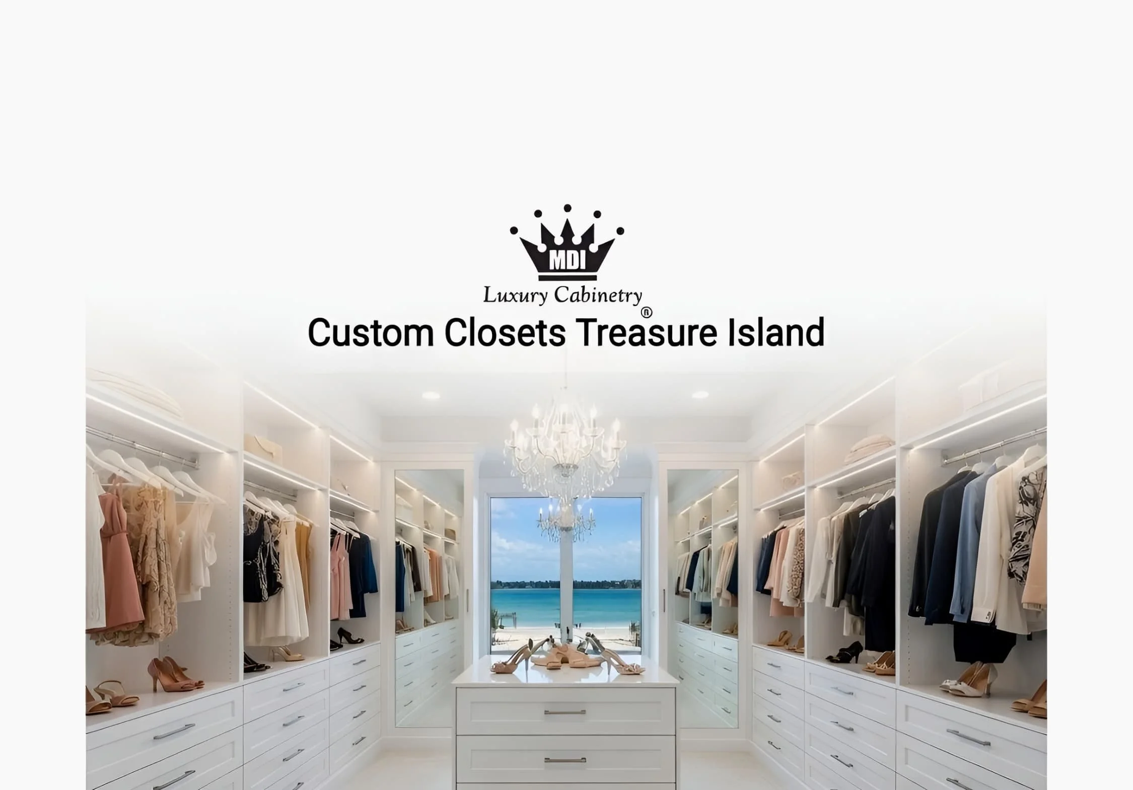 MDI Luxury Cabinetry - Custom Closets Treasure Island