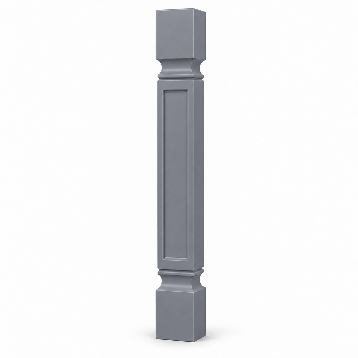 Signature Shaker Square Decorative Legs in Pebble Gray — representative configuration