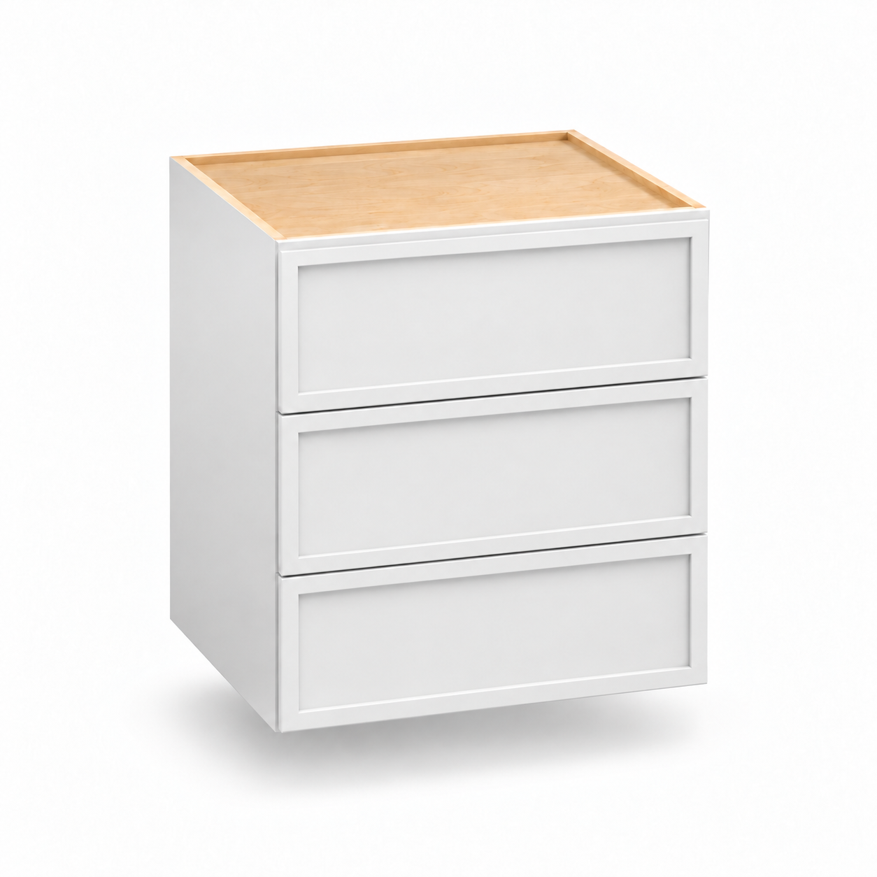 Slim Shaker Wall Three Drawer Cabinet