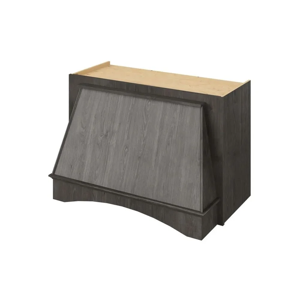Maui Arched Wood Range Hood — 36 Inches — RHAR36 in Slate Stain, supplier product photo