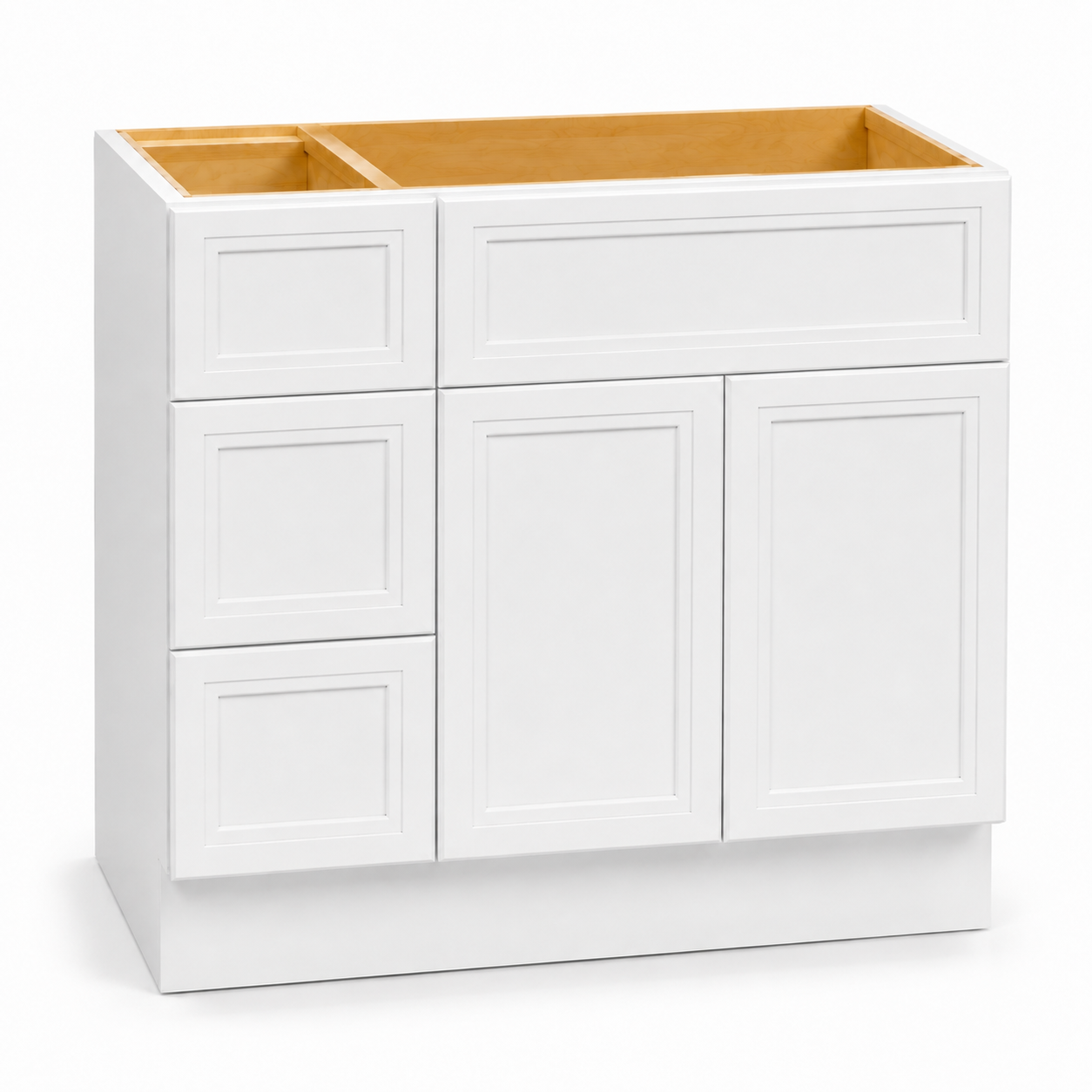Vanity Sink Bases with 2 Drawers Left