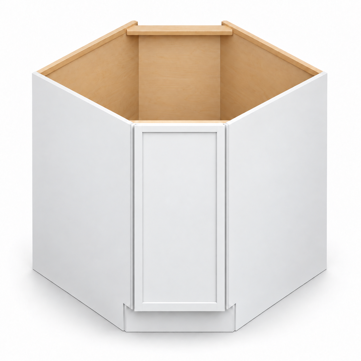 Slim Shaker Diagonal Corner Sink Base Cabinet