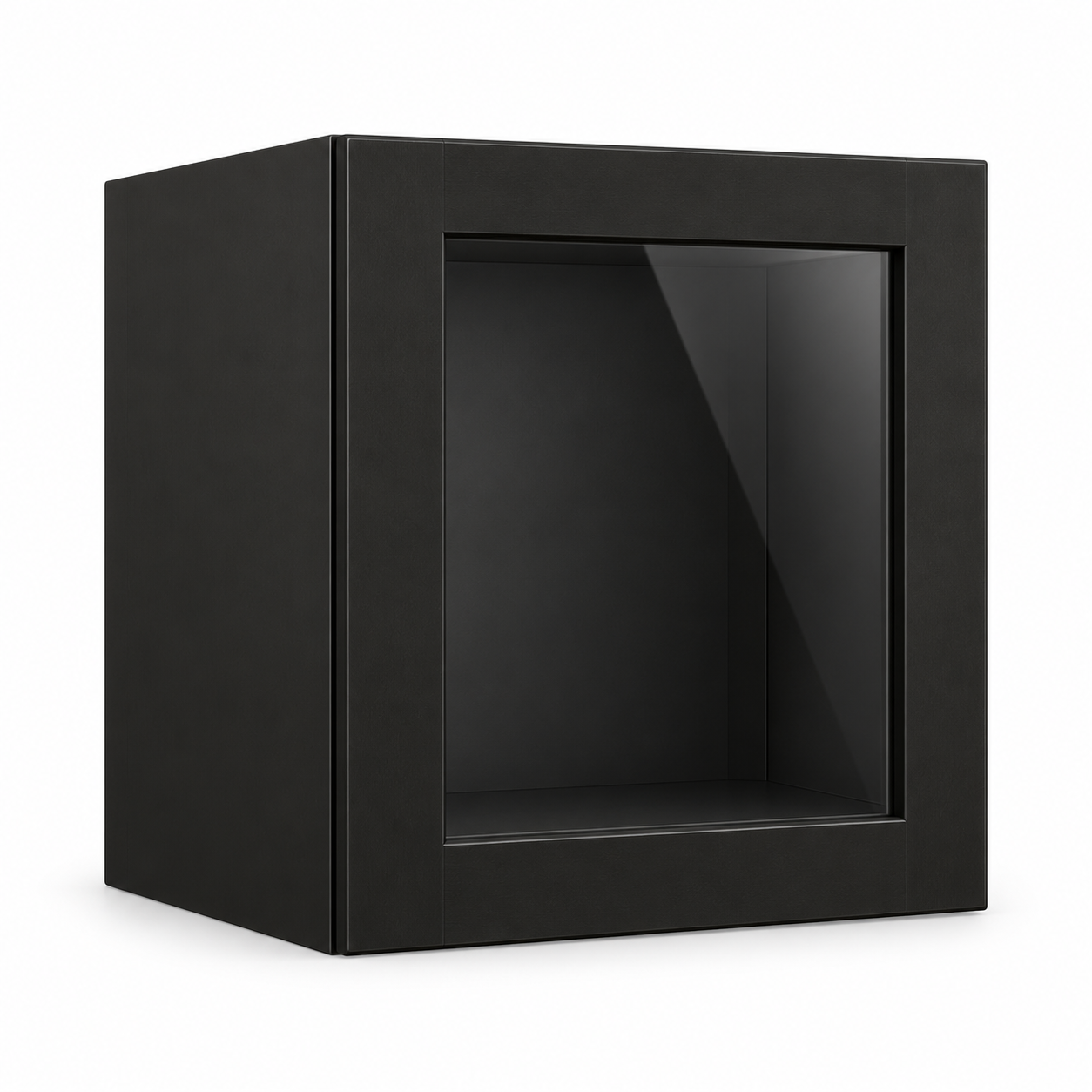 Signature Shaker 12-Inch-Tall Single Glass Door Wall Cabinet