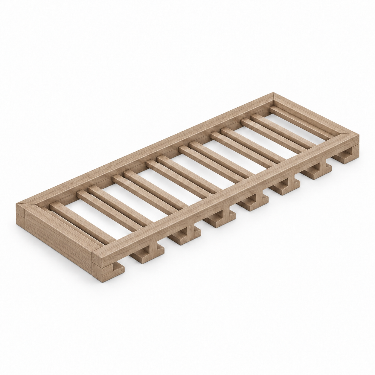 Signature Shaker Stemware Hangers — Cotton Oak; complete representative configuration