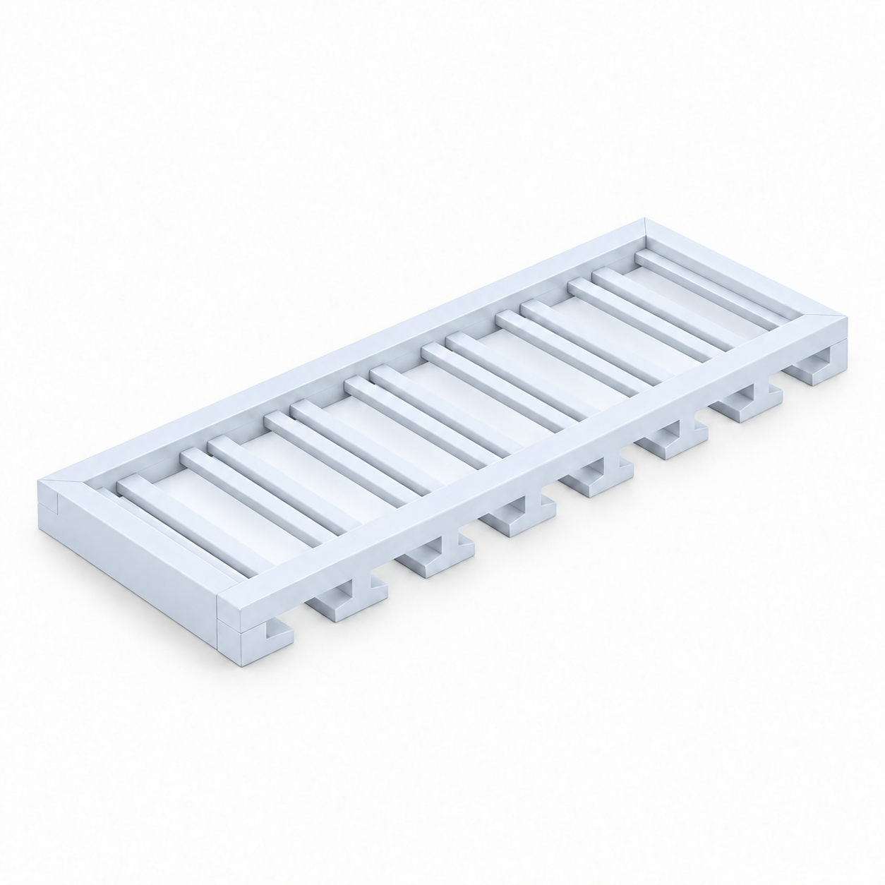 Signature Shaker Stemware Hangers — White; complete representative configuration
