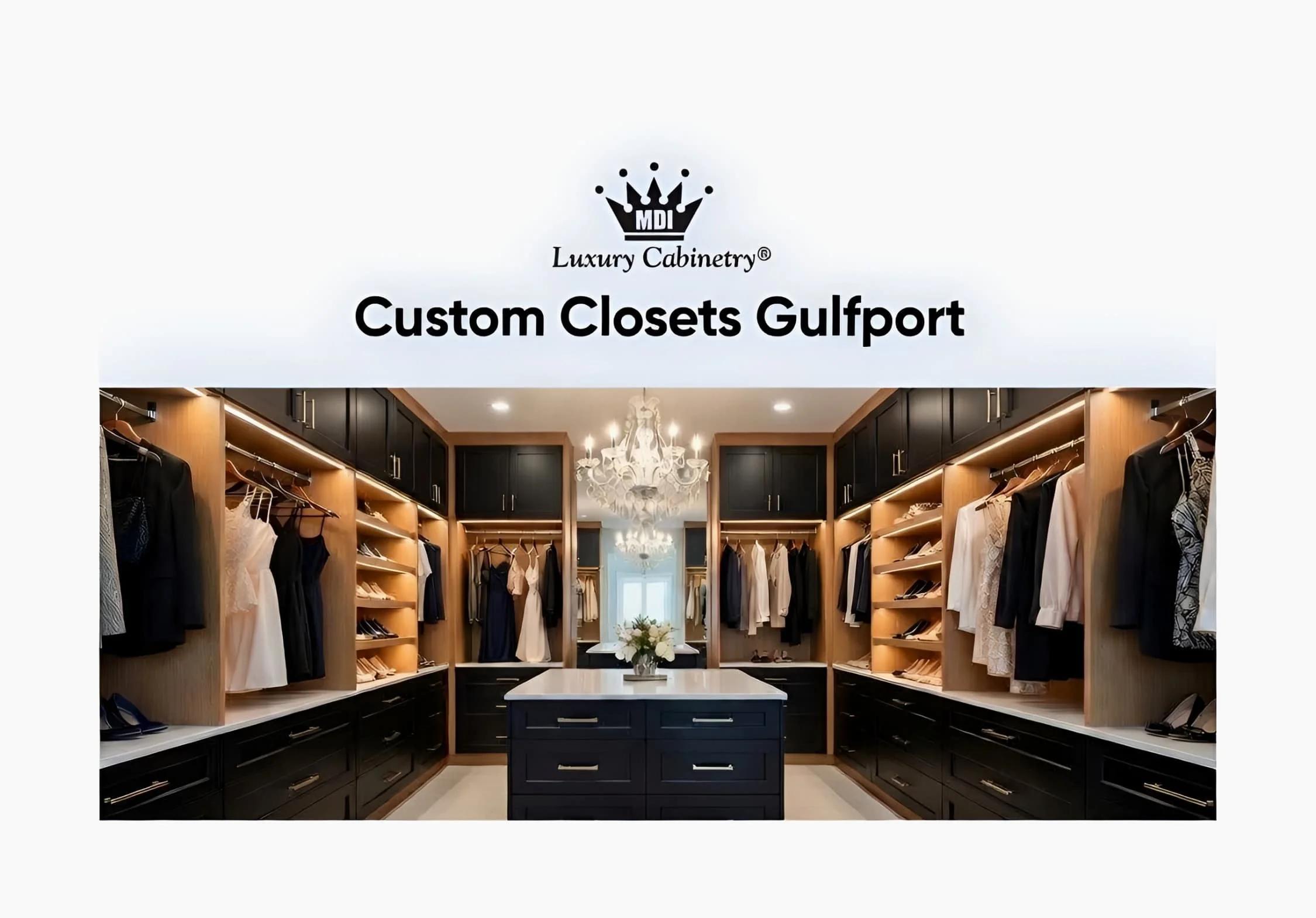 MDI Luxury Cabinetry - Custom Closets Gulfport