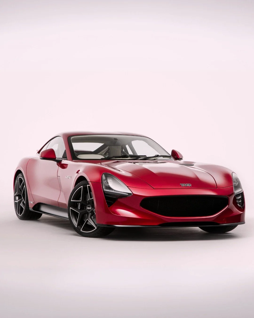 Brand to Product #6. Exterior design of the new TVR Griffith.

The exterior of the TVR Griffith distilled the essence of the TVR brand into a modern design language. The distinctive side exhausts and lean but muscular bodyside, emerging from the dyna