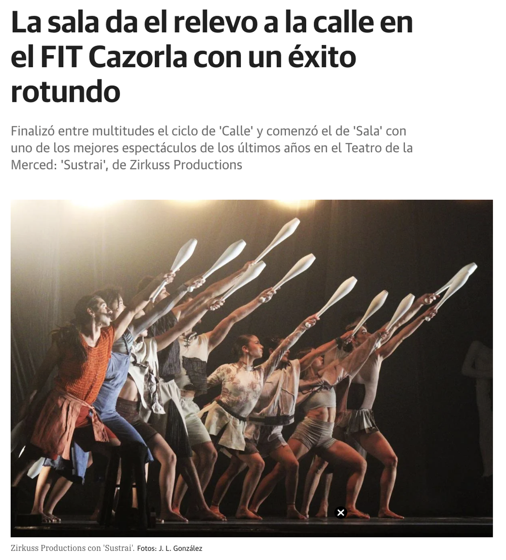 La sala da el relevo a la calle en el FIT Cazorla con un éxito rotundo
