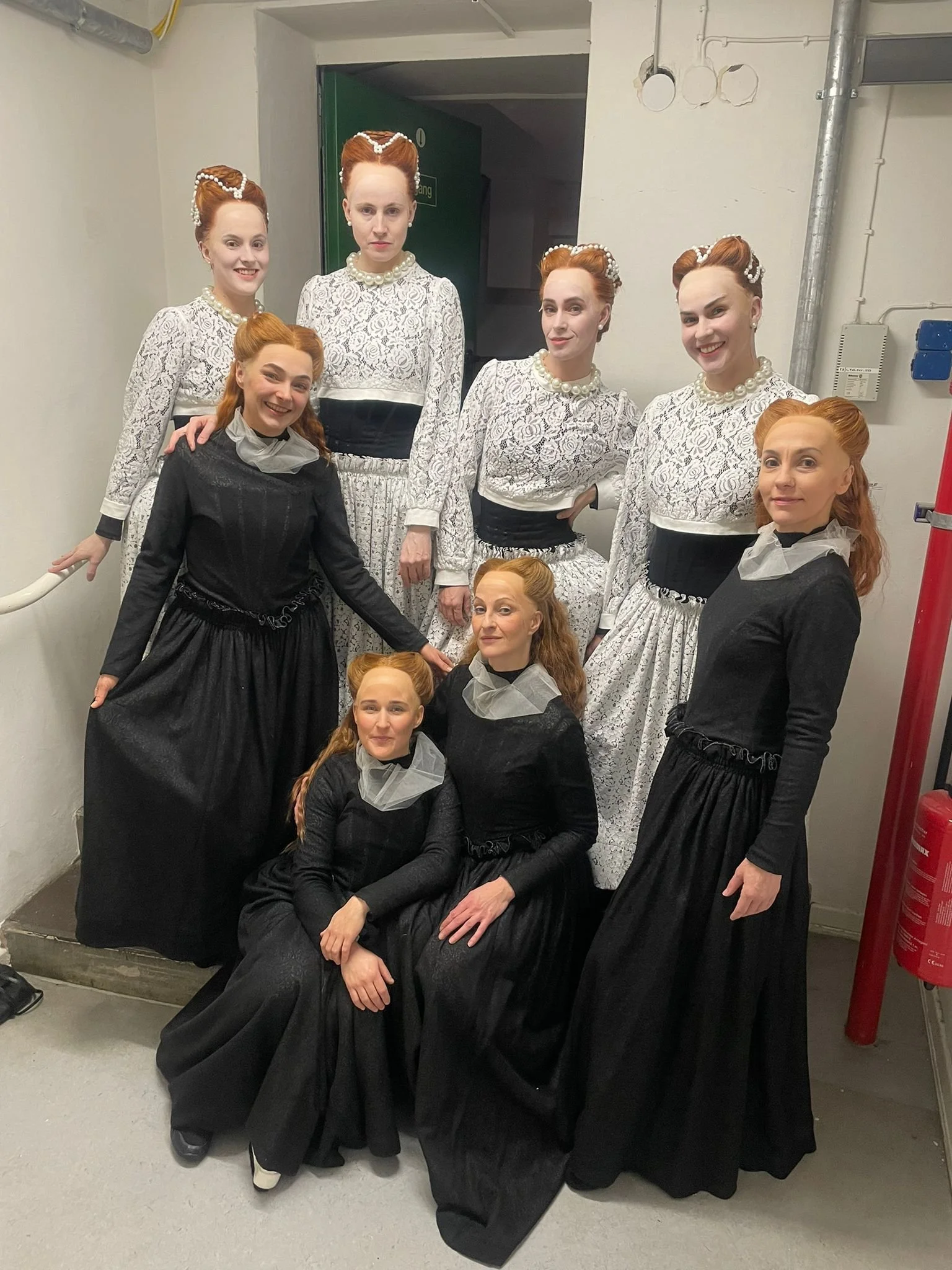 Backstage at Maria Stuarda