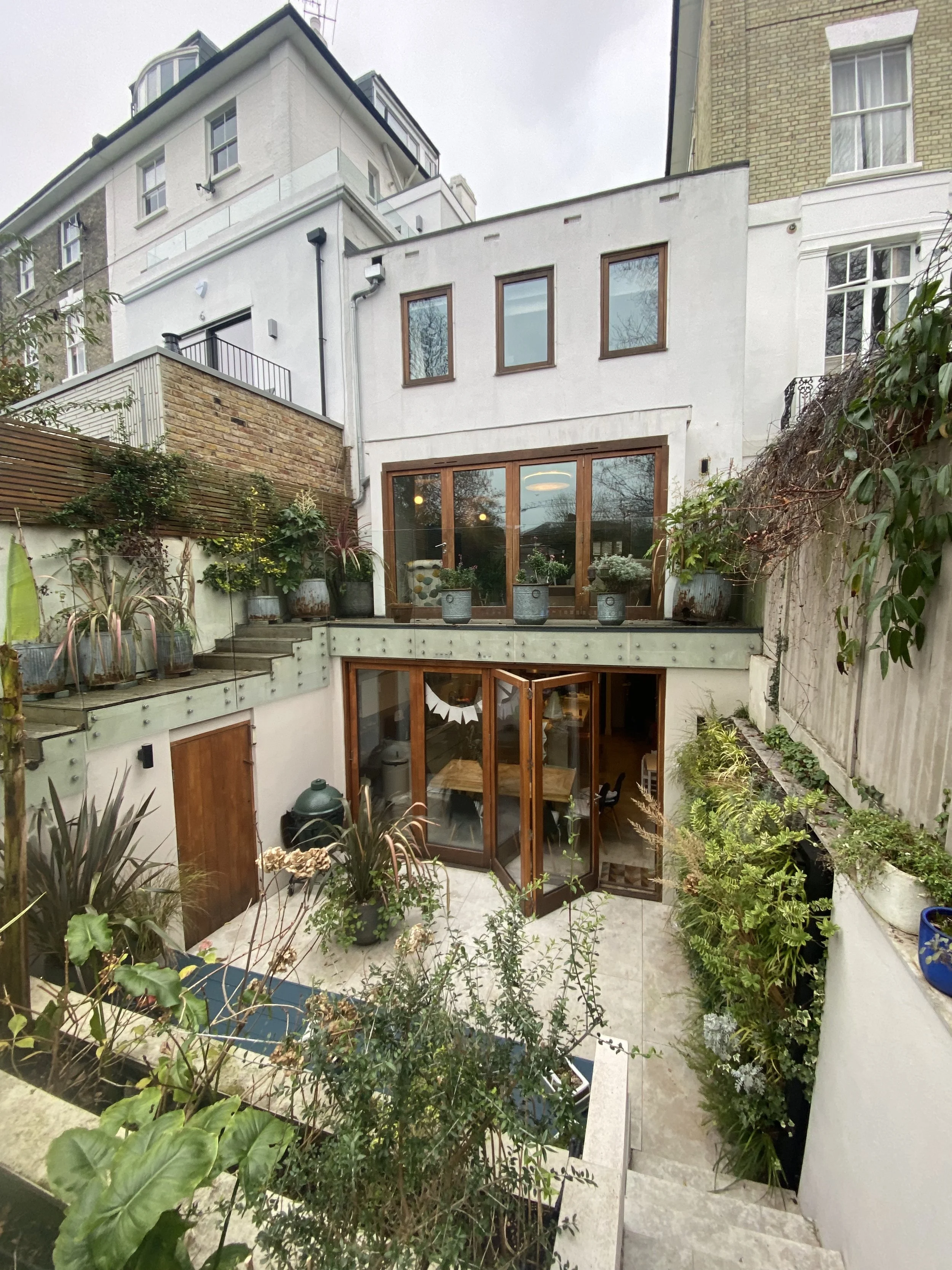A house in Belsize park with three levels, before it has been refurbished
